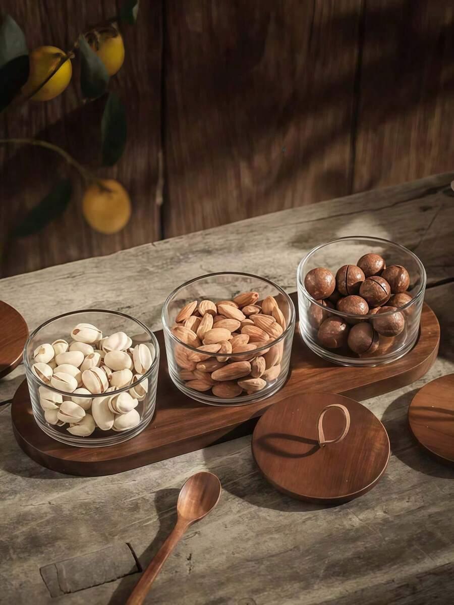 dekoracyjny POJEMNIK NA ŻYWNOŚĆ 3-pack