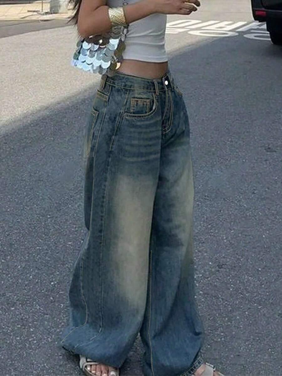 NIEBIESKIE SPODNIE JEANS 