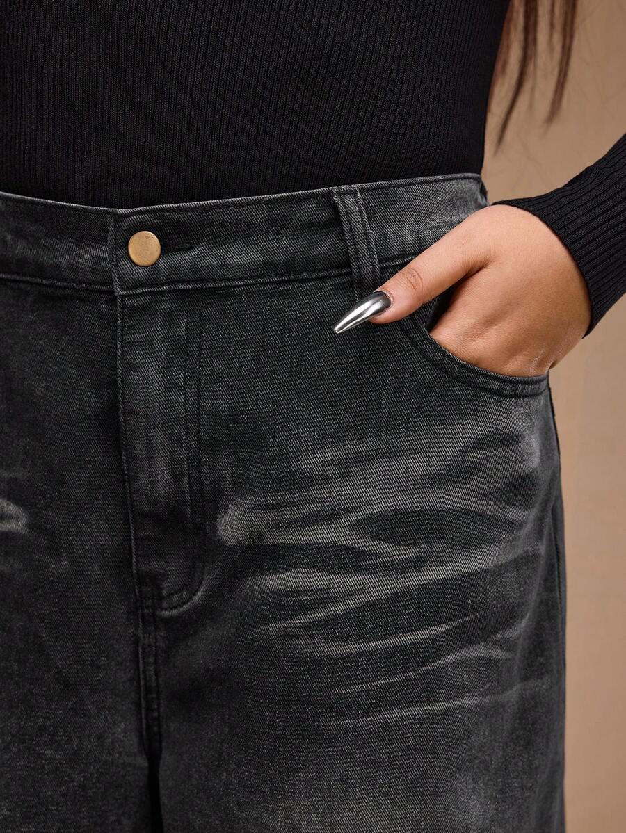 czarne spodnie jeans