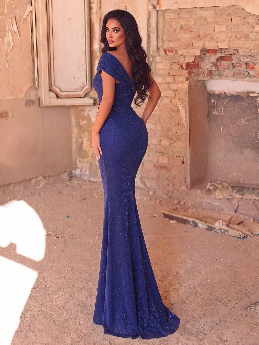 NIEBIESKA MAXI SUKIENKA