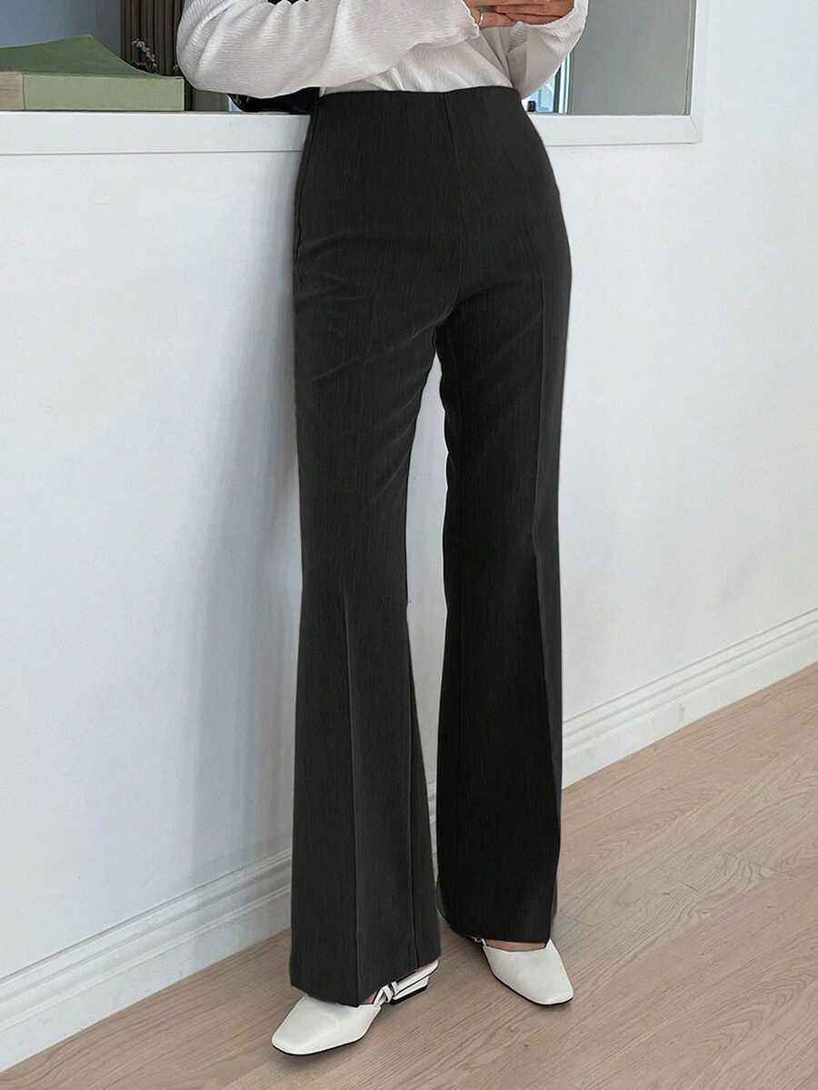 CZARNE ELEGANCKIE SPODNIE