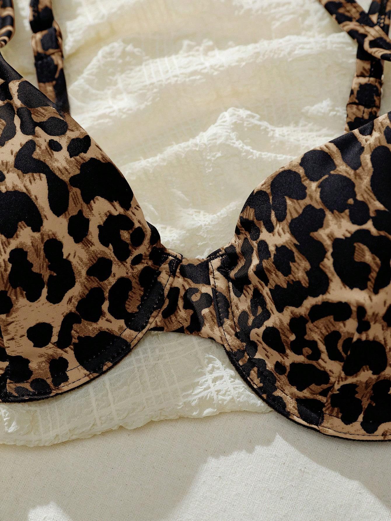 DWUCZĘŚCIOWY STRÓJ KĄPIELOWY ANIMAL PRINT 