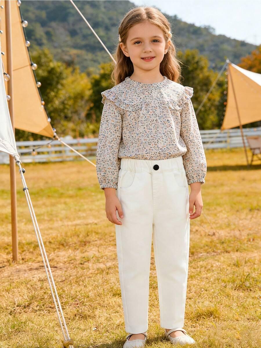 BIAŁE SPODNIE JEANS