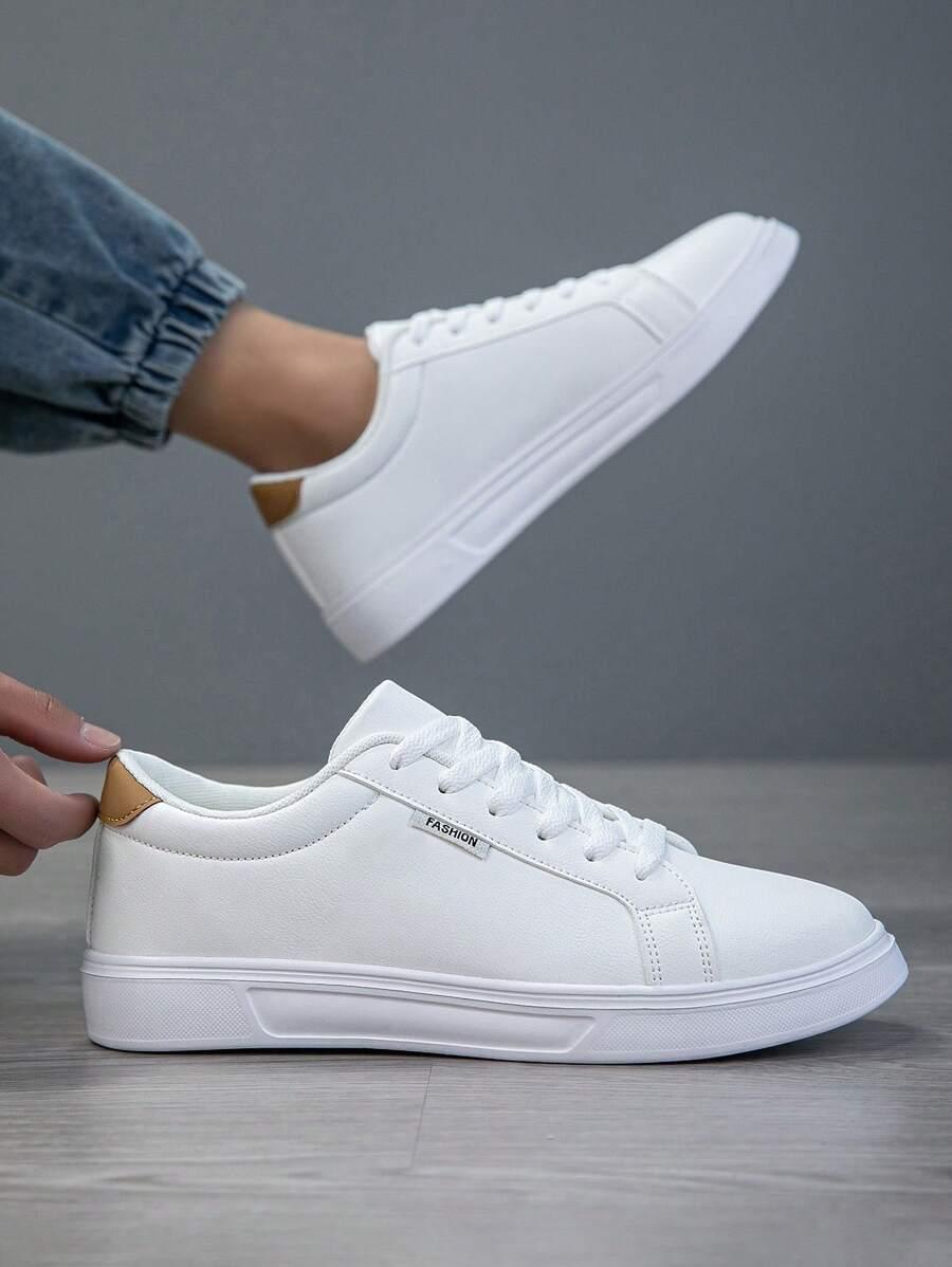 BIAŁE SZNUROWANE BUTY