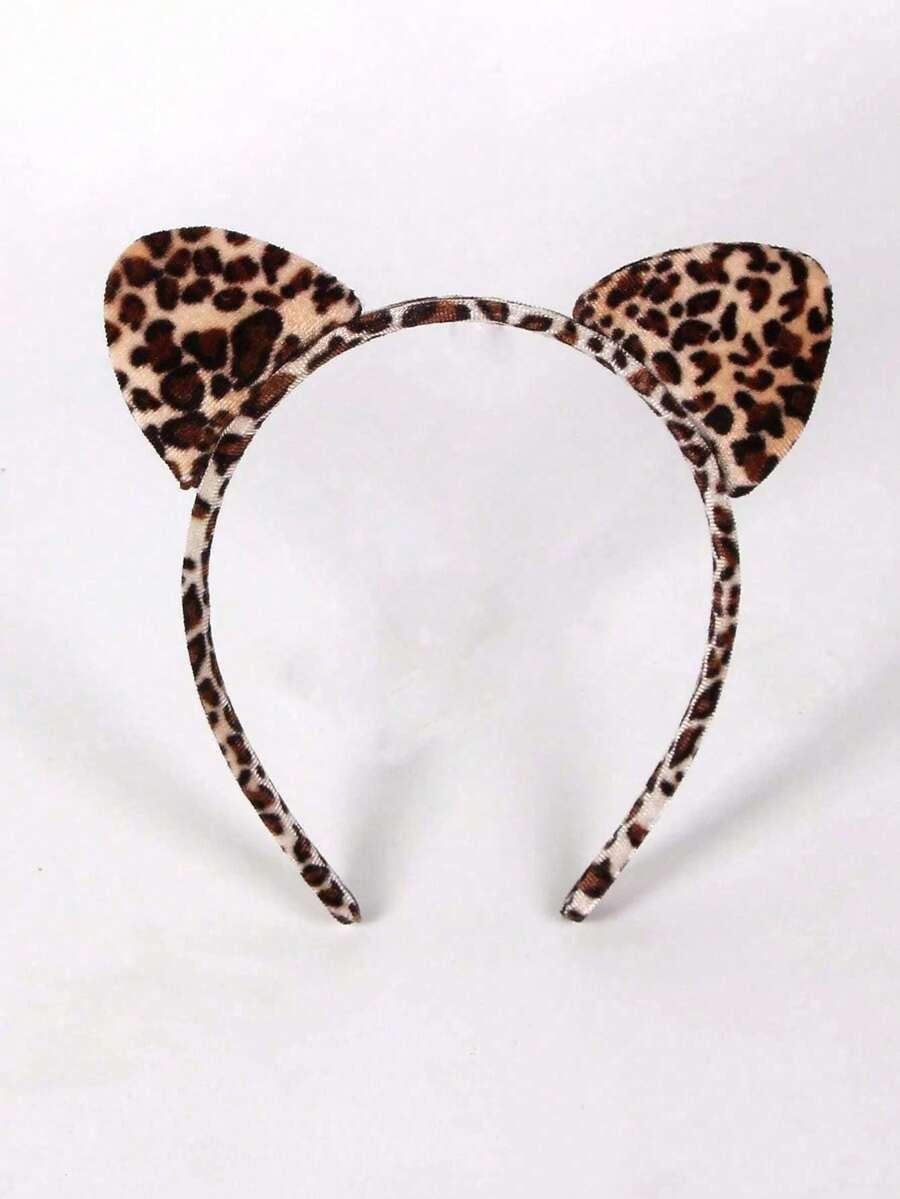 OPASKA NA GŁOWĘ LEOPARD PRINT