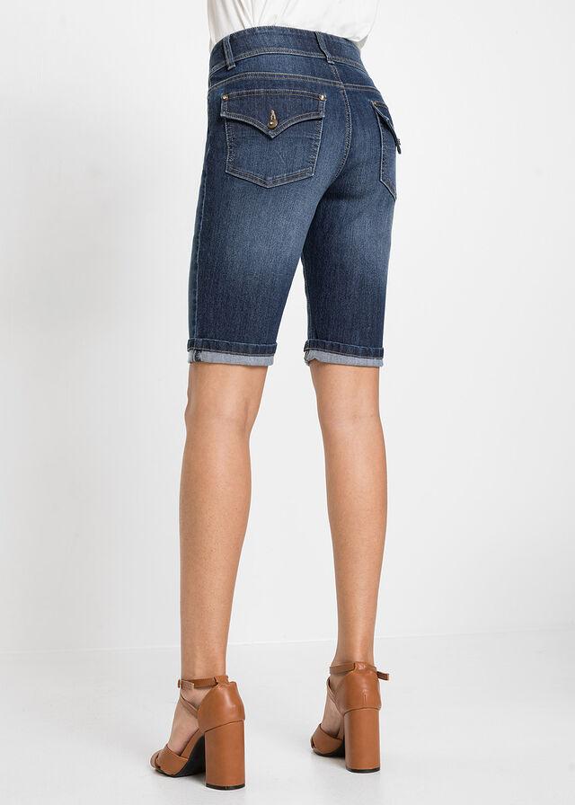 NIEBIESKIE SPODNIE JEANS BERMUDY