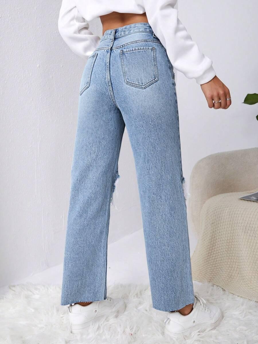 NIEBIESKIE SPODNIE JEANS 