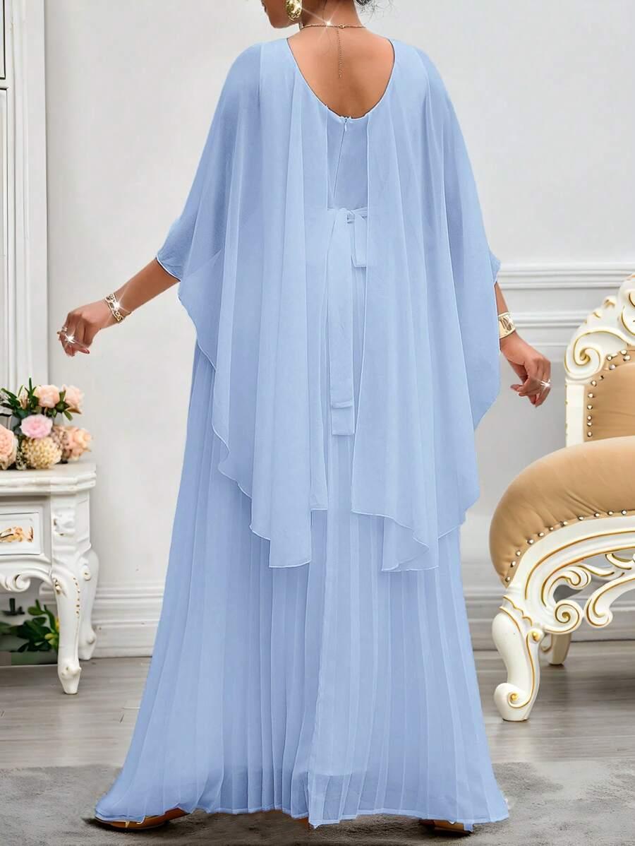 NIEBIESKA MAXI SUKIENKA 