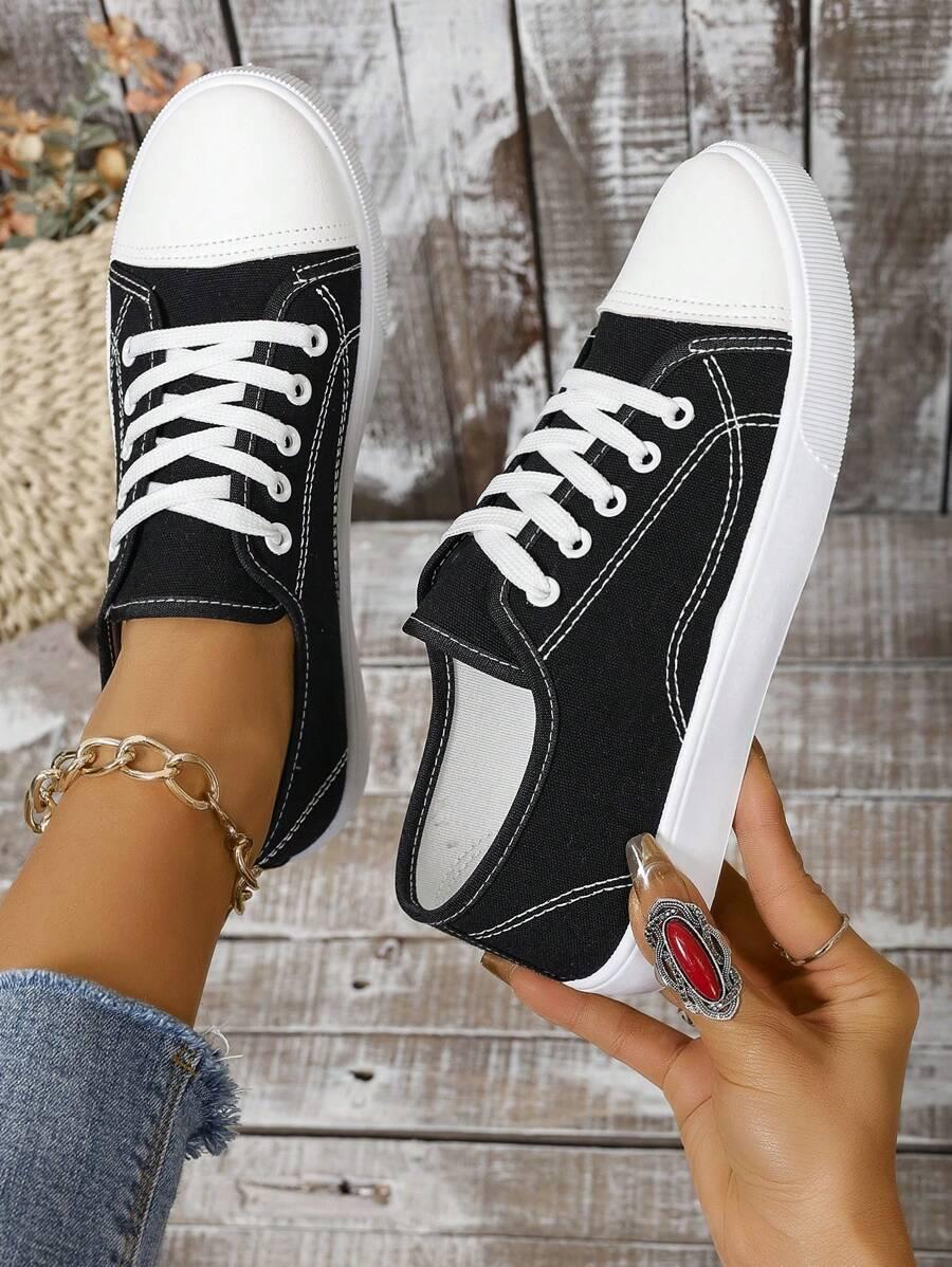 czarne trampki casual 