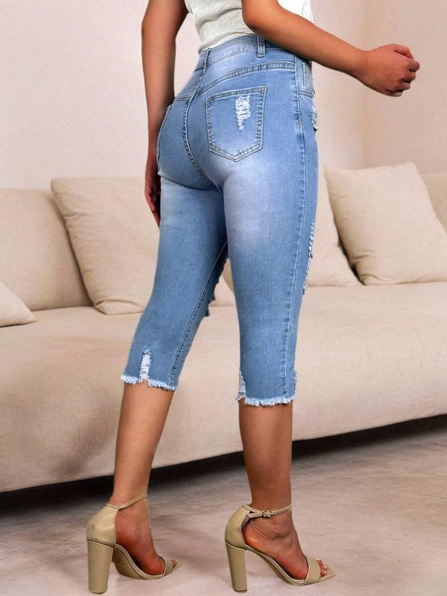 NIEBIESKIE SPODENKI JEANS