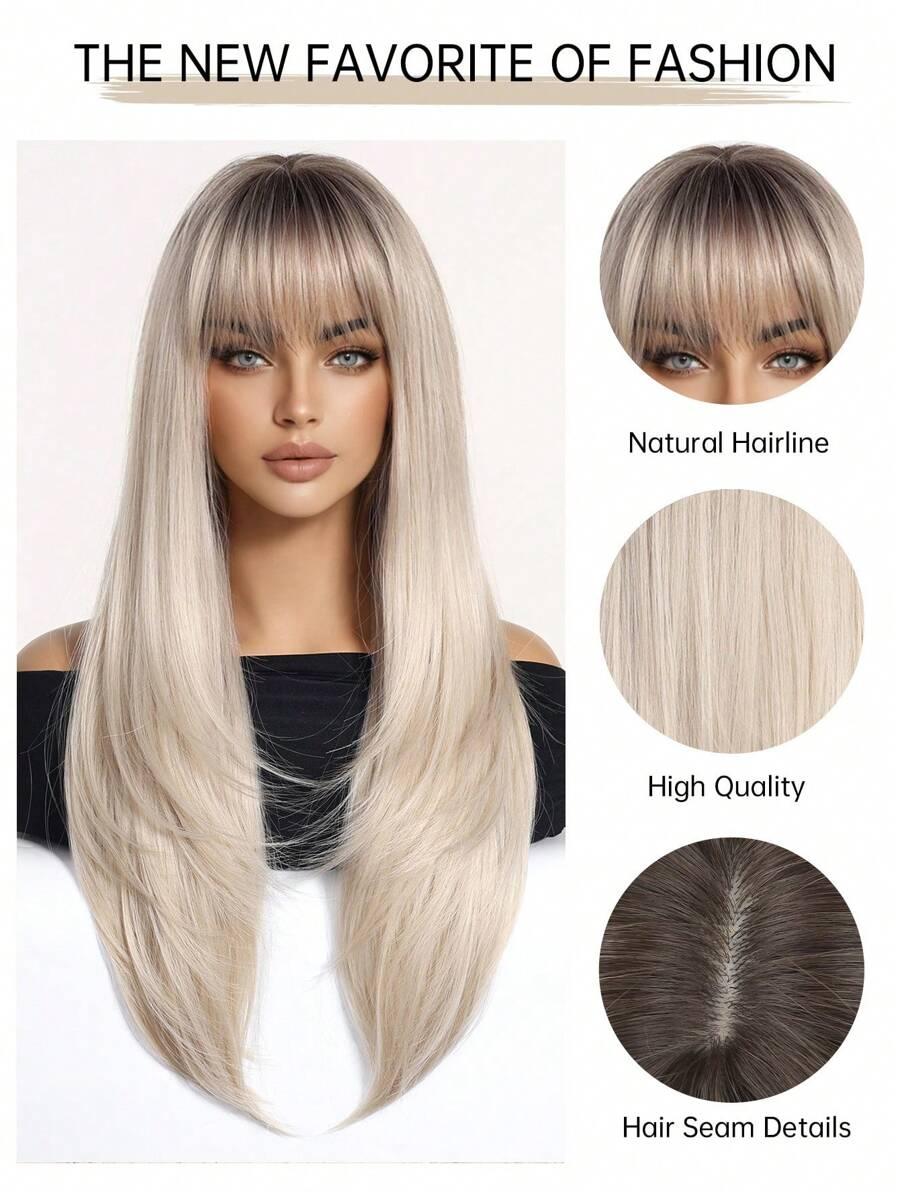 PERUKA WŁOSY SYNTETYCZNE BLOND 