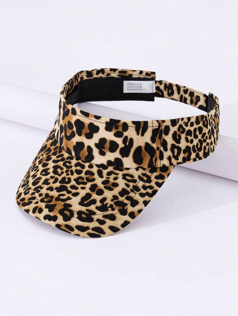 czapka daszek animal print