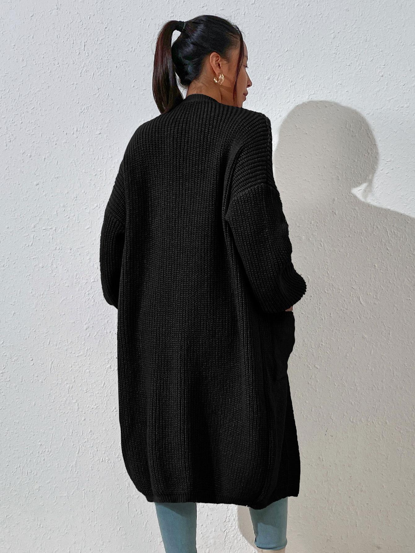 CZARNY SWETER NARZUTKA