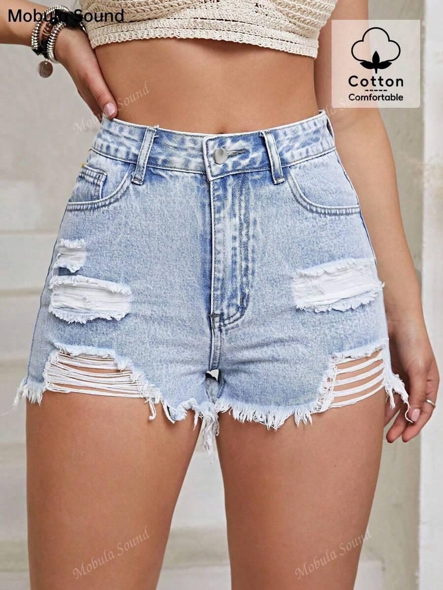 NIEBIESKIE SPODENKI JEANS