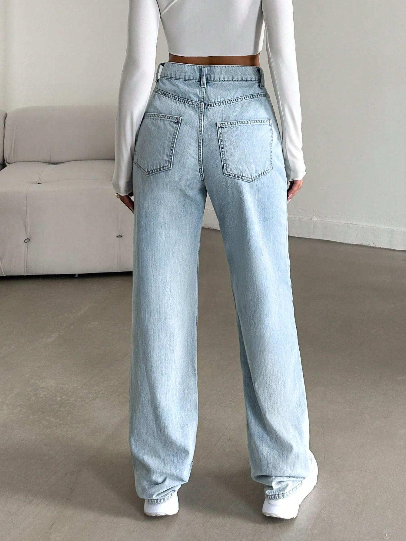 NIEBIESKIE SPODNIE JEANS 