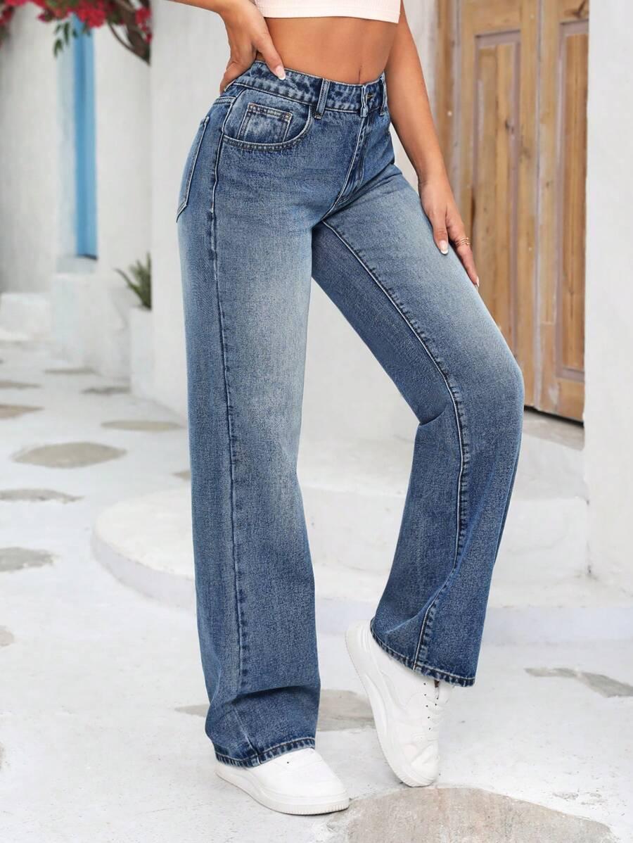 SPODNIE JEANS PROSTA NOGAWKA