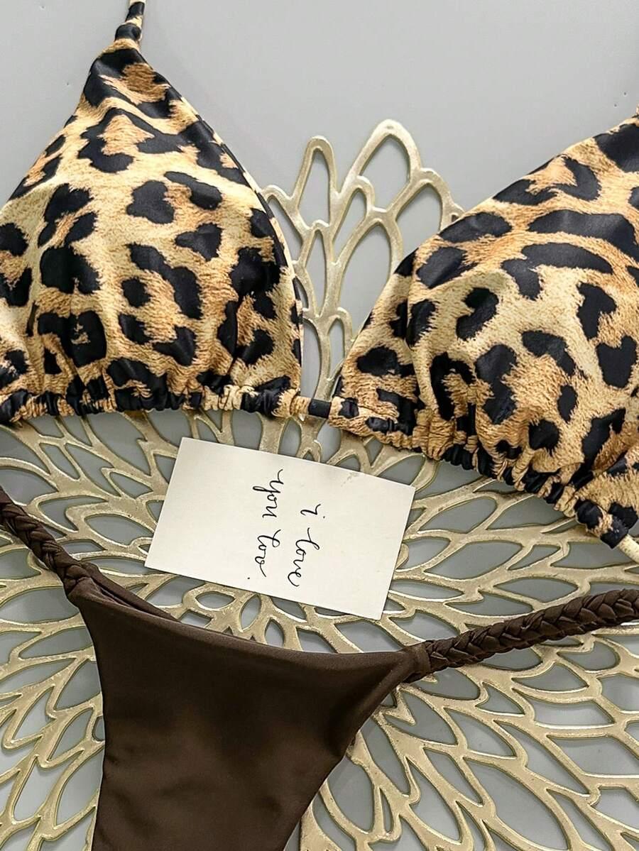 DWUCZĘŚCIOWY STRÓJ KĄPIELOWY ANIMAL PRINT