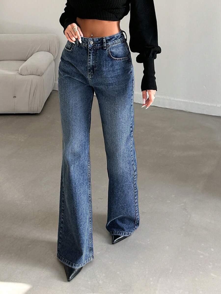 NIEBIESKIE SPODNIE JEANS 