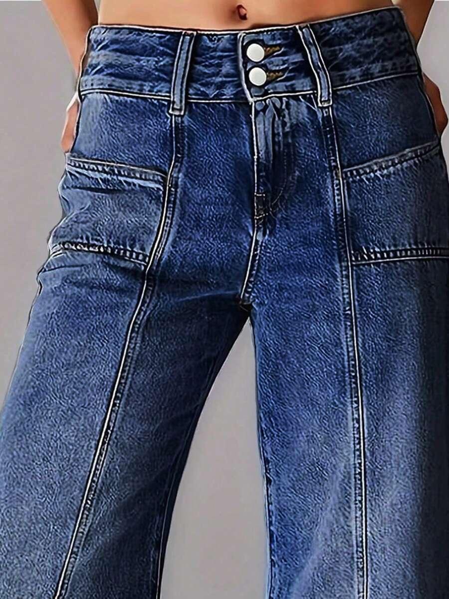 NIEBIESKIE SPODNIE JEANS