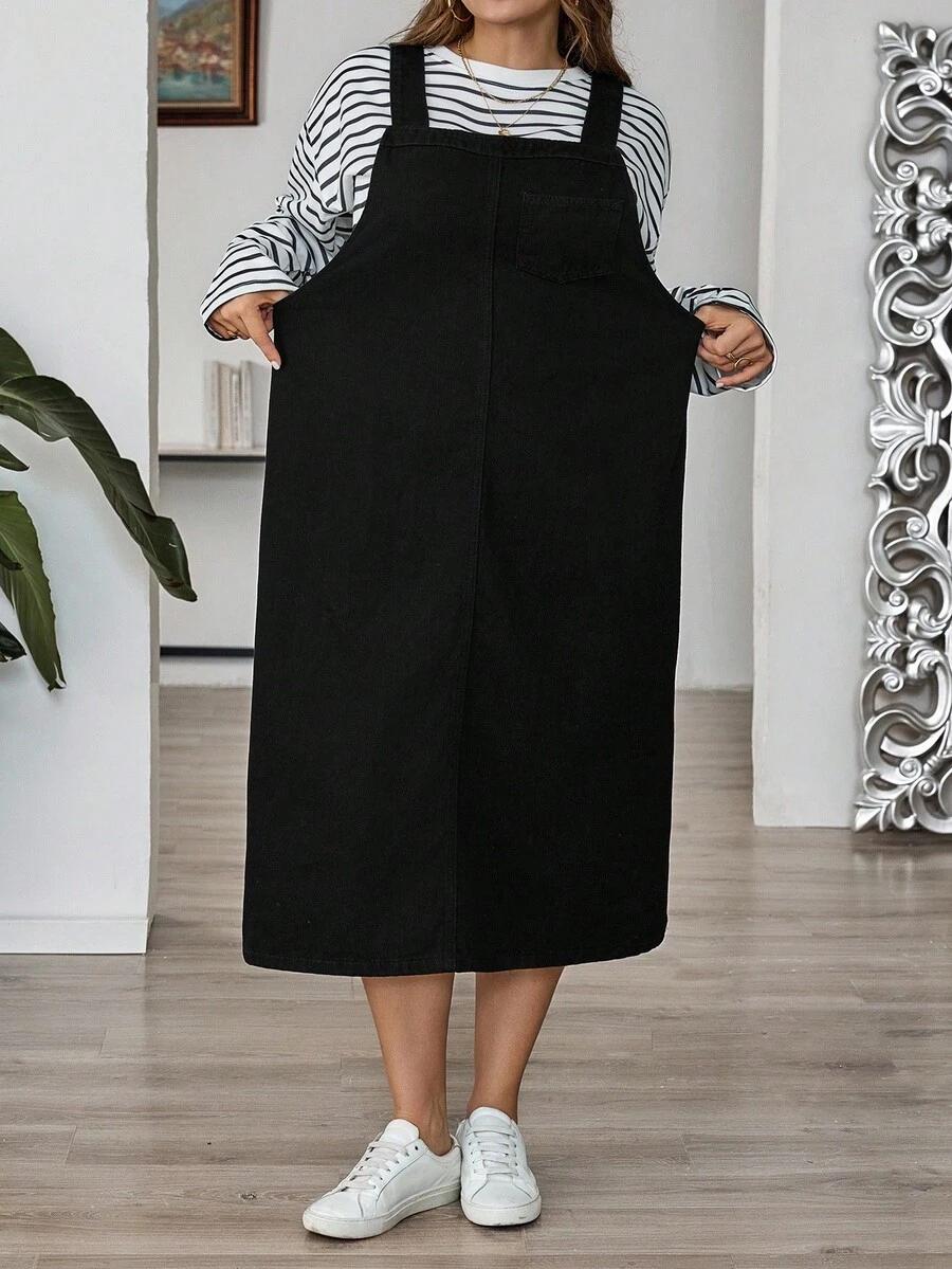CZARNA SUKIENKA JEANS