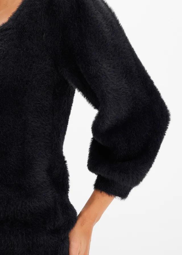 CZARNY DAMSKI SWETER