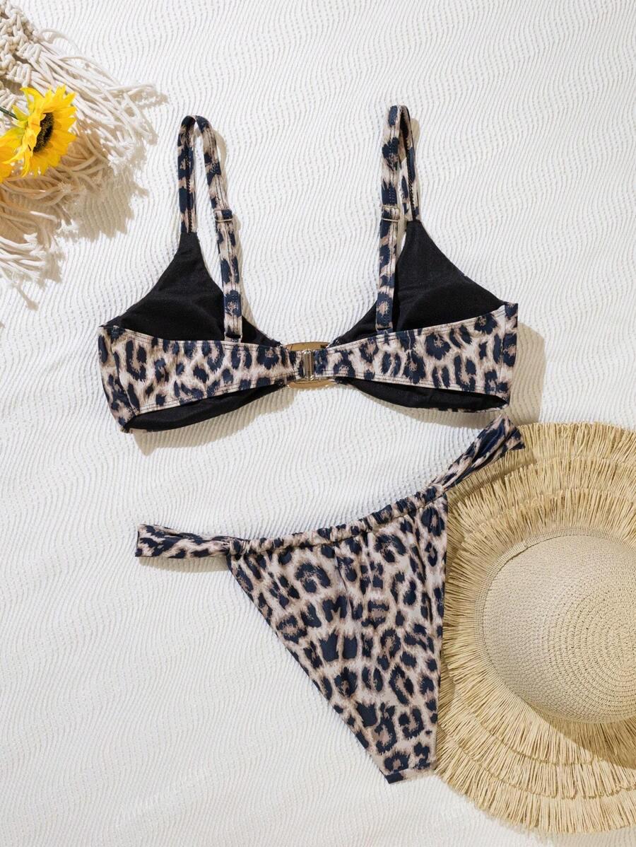 dół od bikini animal print 