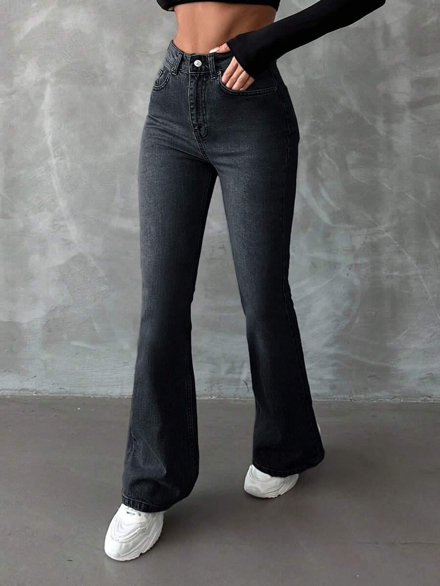 SPODNIE JEANS WYSOKI STAN