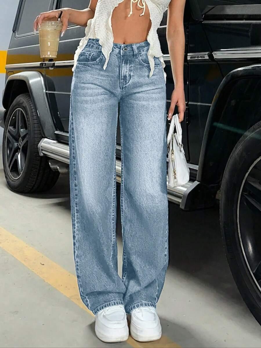 NIEBIESKIE SPODNIE JEANS