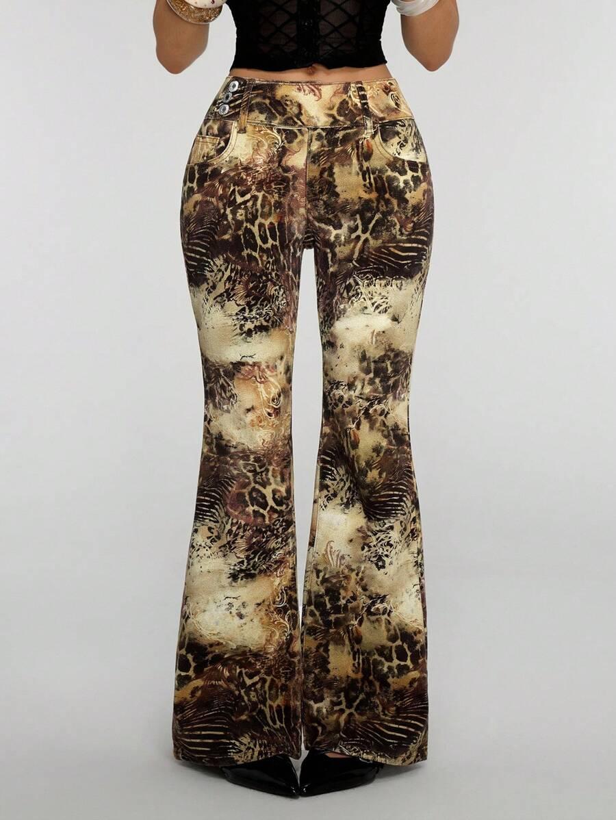 SPODNIE JEANS DZWONY