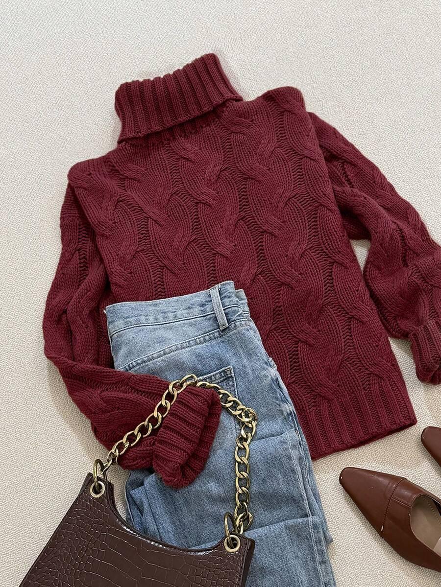 BURGUNDOWY SWETER GOLF