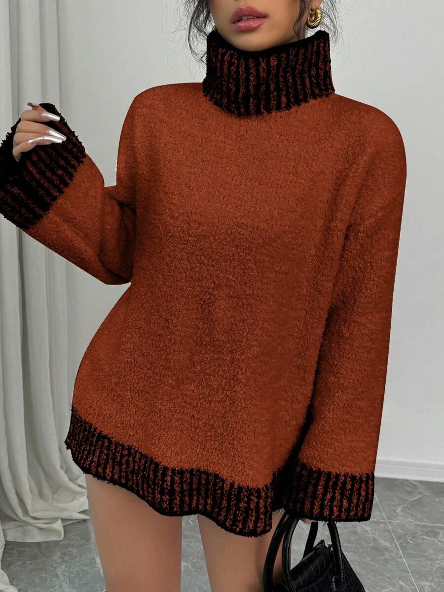 SWETER DAMSKI Z GOLFEM 