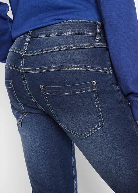 JEANSY DAMSKIE FLARE REGULAR BAWEŁNA DŁUGA NOGAWKA
