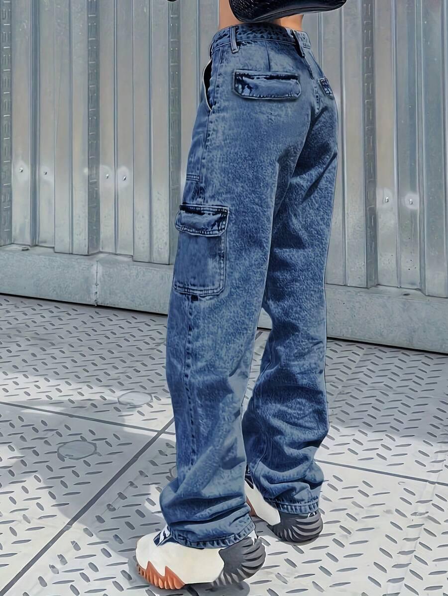 NIEBIESKIE SPODNIE JEANS