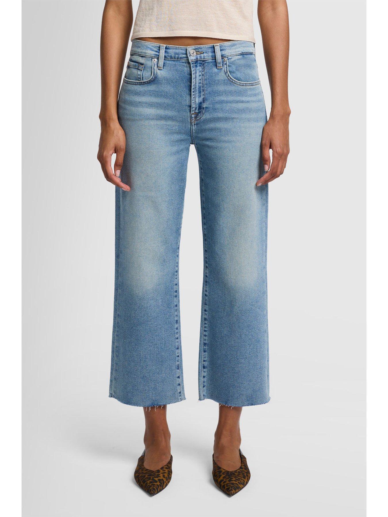7 FOR ALL MANKIND JEANSY Z SUROWYM WYKOŃCZENIEM JSWJ1200AU