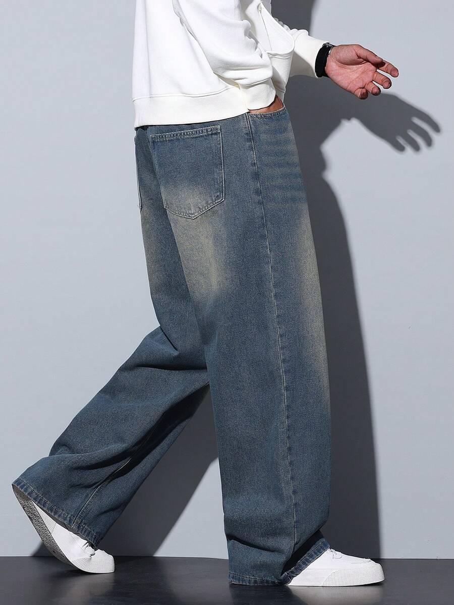 szare spodnie jeans