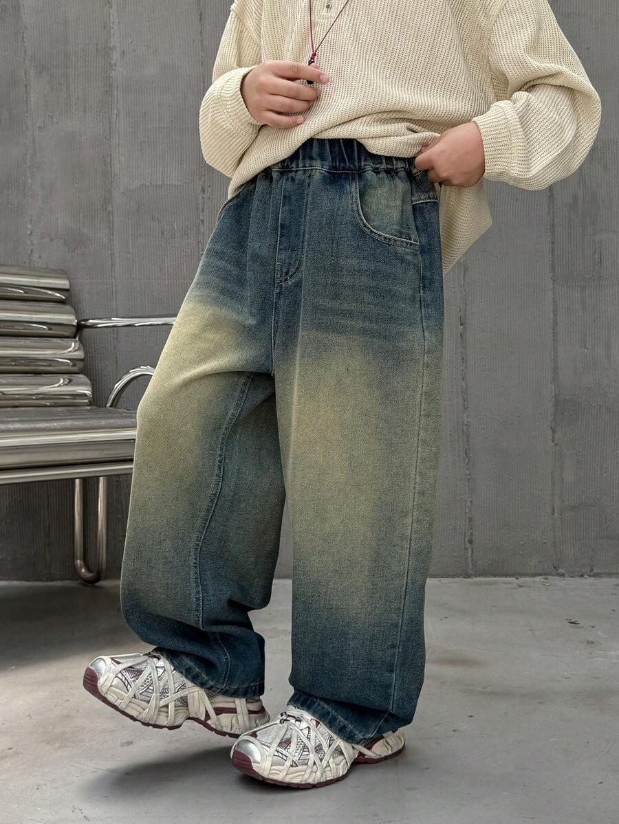 spodnie jeans szeroka nogawka