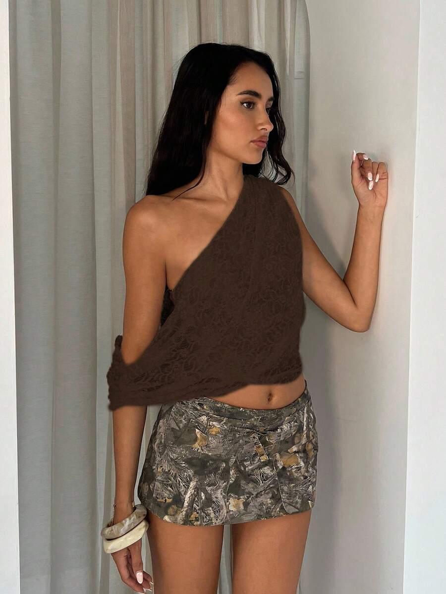 BRĄZOWY ASYMETRYCZNY TOP