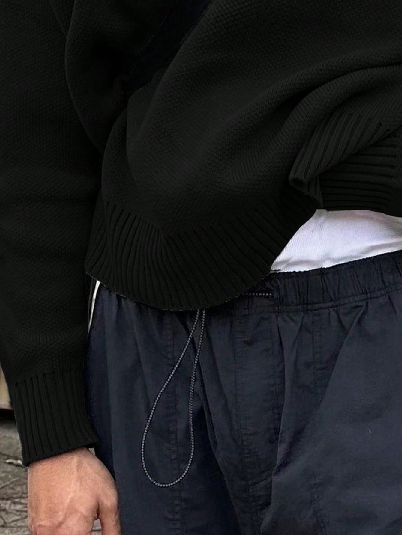 CZARNY SWETER CASUAL