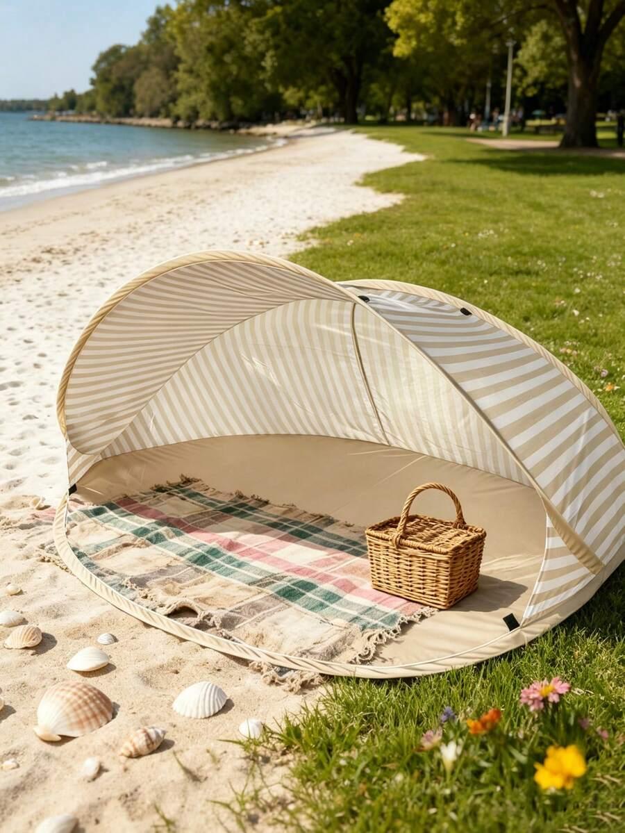 BEŻOWY NAMIOT PLAŻOWY
