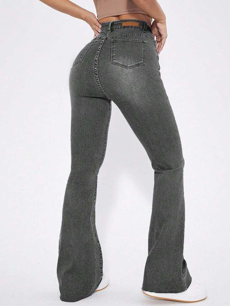 SZARE SPODNIE JEANS 