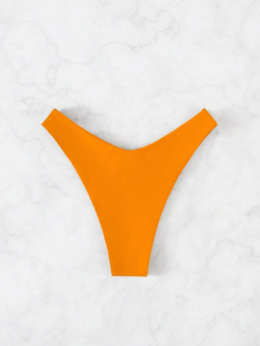 pomarańczowy dół od bikini