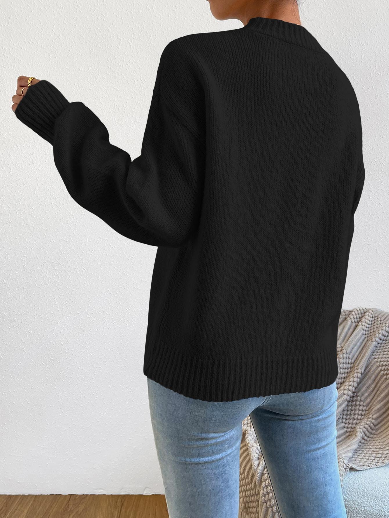 CZARNY SWETER CASUAL
