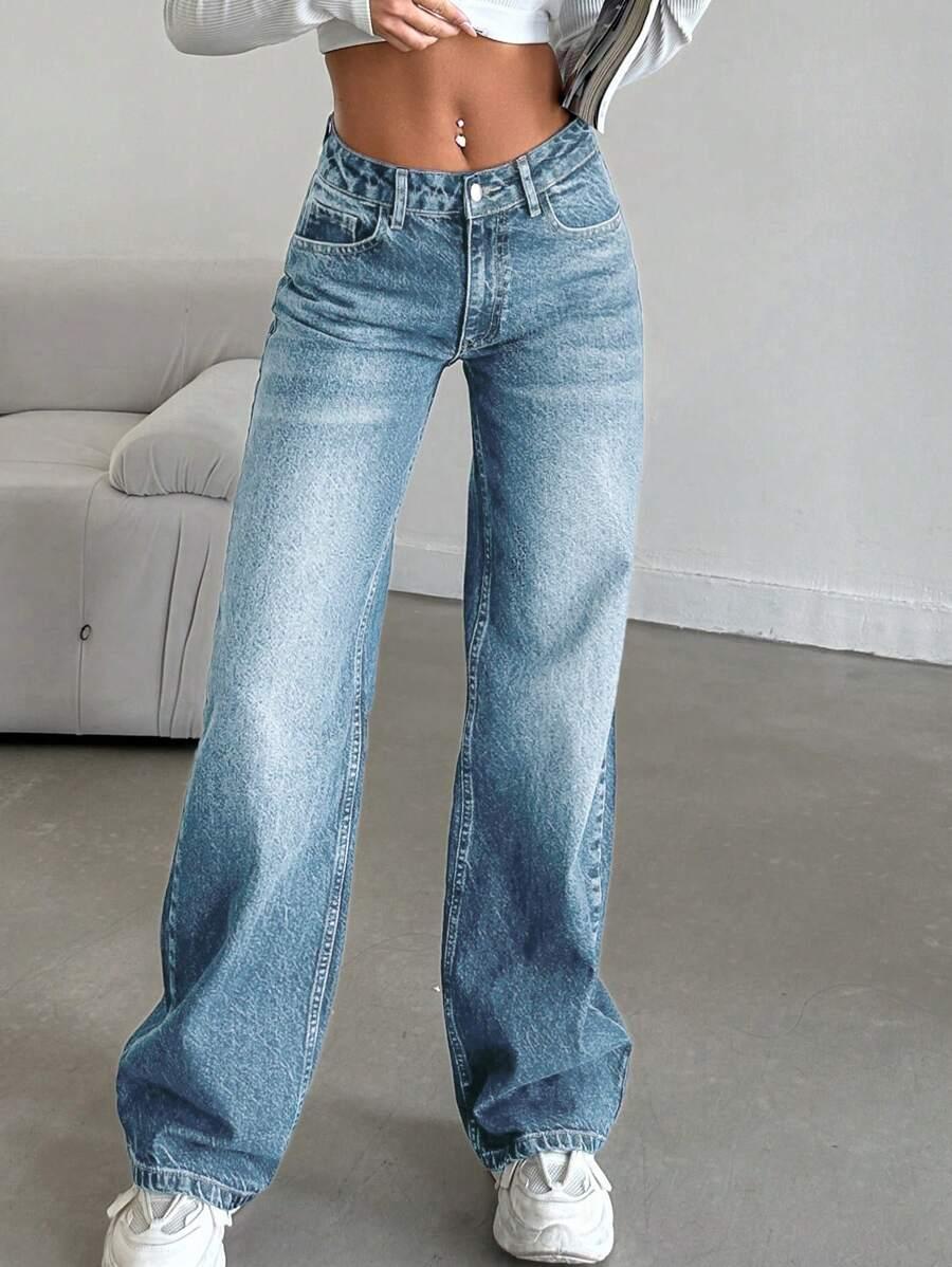 NIEBIESKIE SPODNIE JEANS