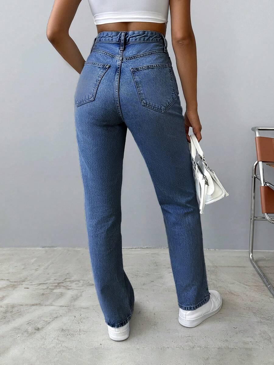 SPODNIE JEANS PROSTA NOGAWKA