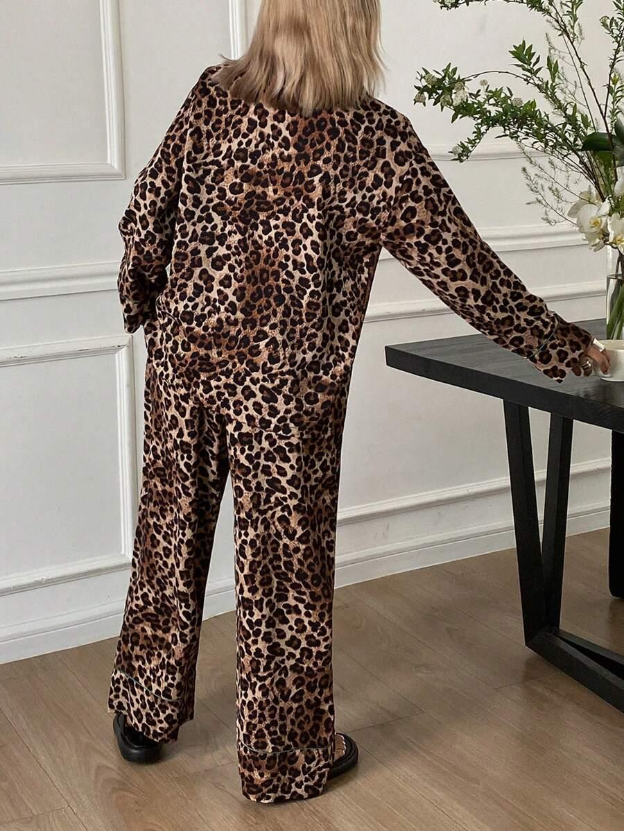 PIŻAMA BLUZKA SPODNIE ANIMAL PRINT