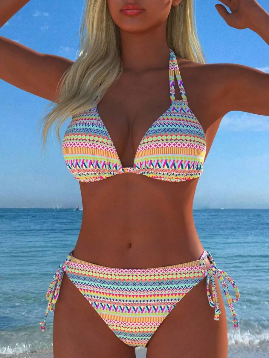 dwuczęściowy kostium kąpielowy bikini komplet