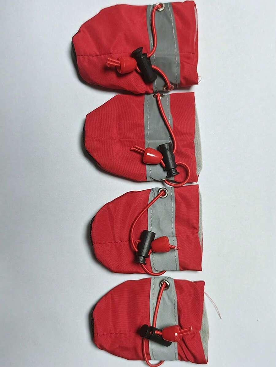 czerwone buty dla psa