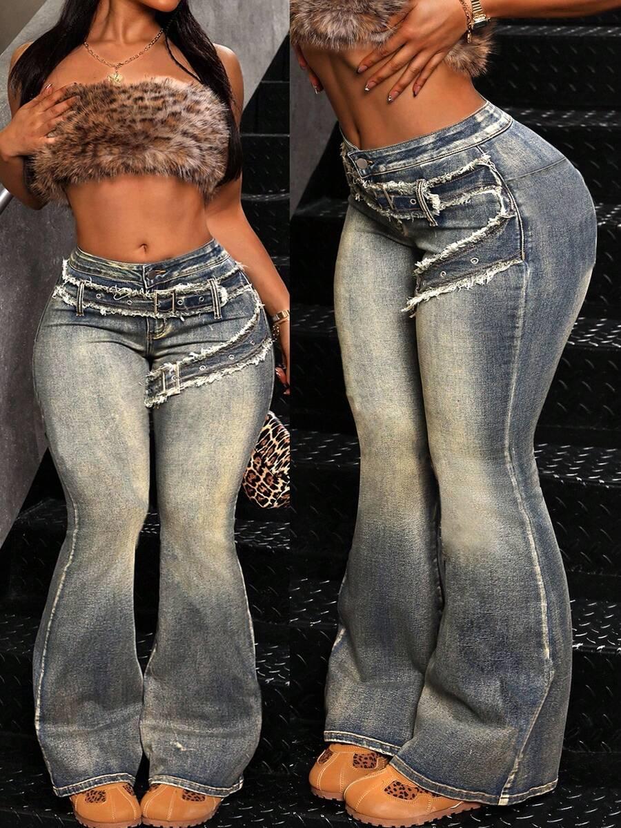 NIEBIESKIE SPODNIE JEANS