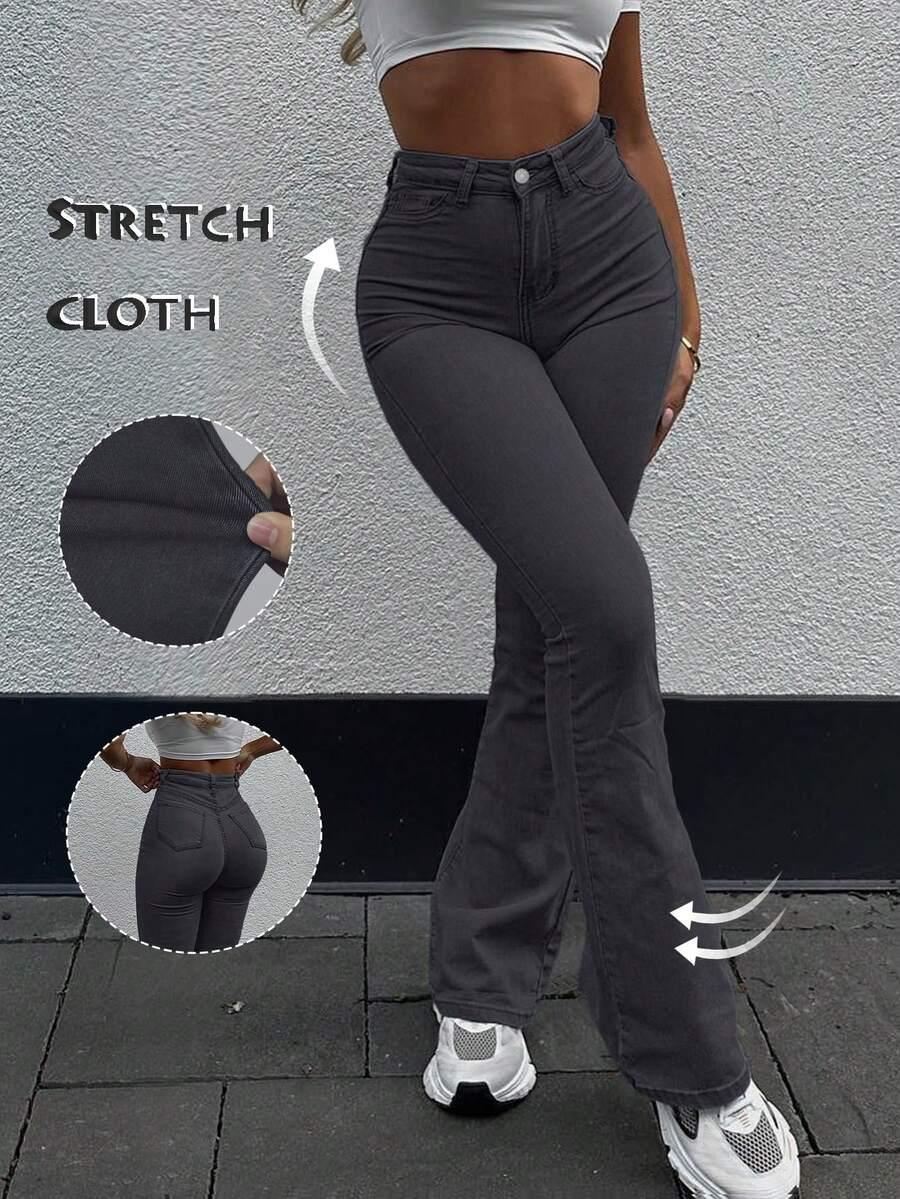 CZARNE SPODNIE JEANS
