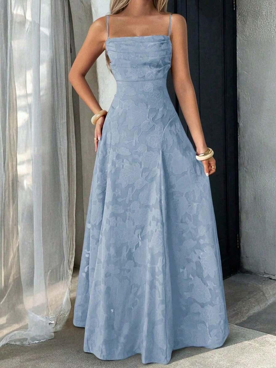 niebieska maxi sukienka 